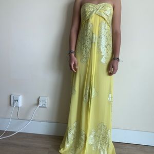 Nicole Miller Yellow Dress